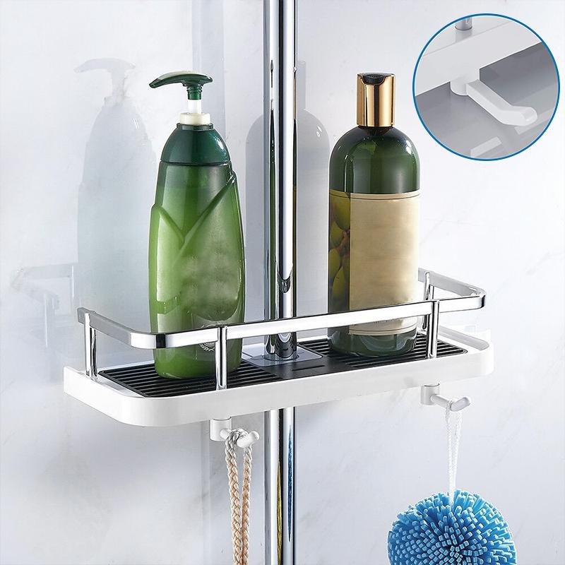 Wearclo | No-Drill Shower Caddy with Fence