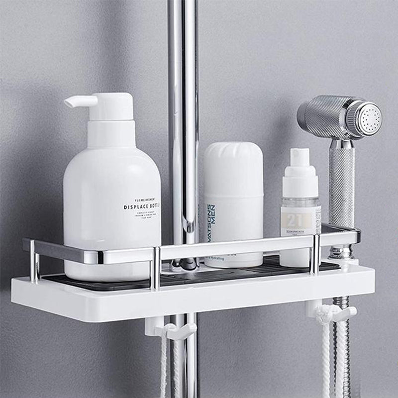 Wearclo | No-Drill Shower Caddy with Fence