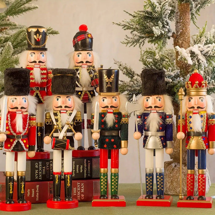 Wearclo | NutcrackerJoy - Wooden Nutcracker Soldier Figure for Timeless Christmas Charm