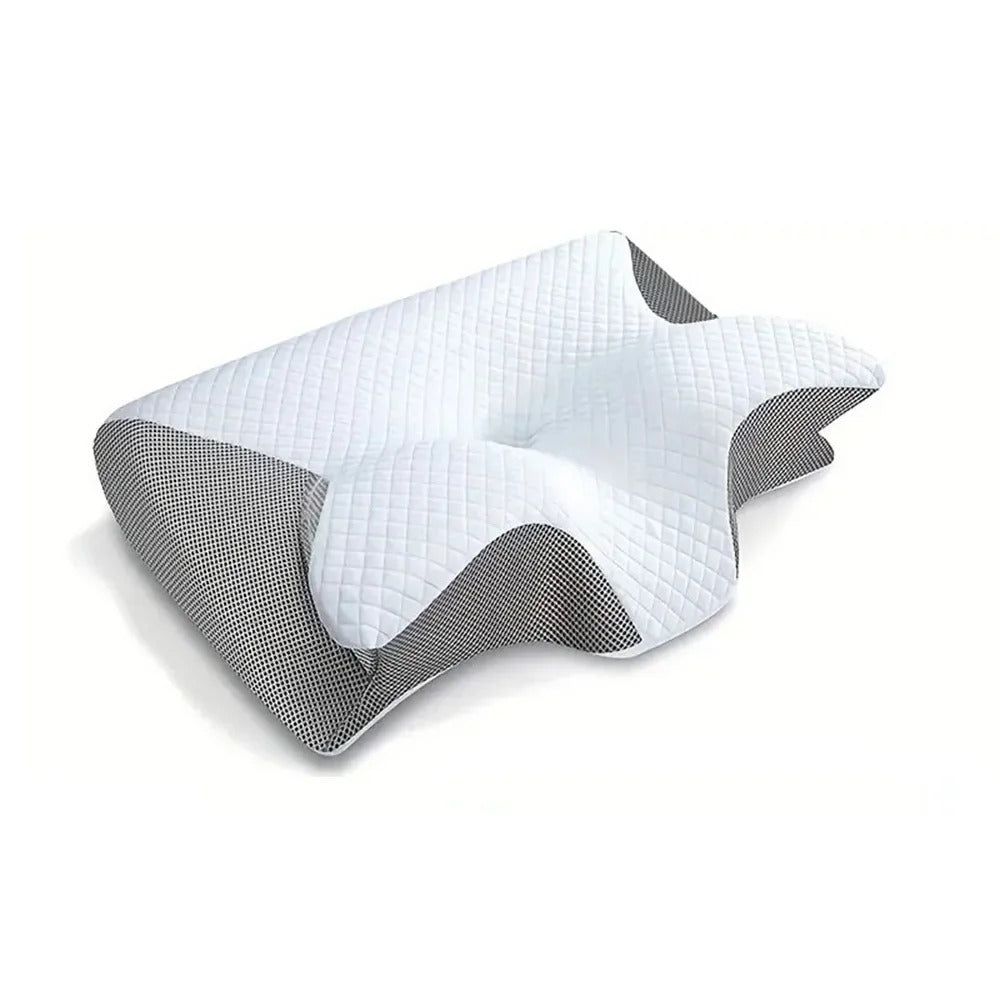 Wearclo | Orthopedic Pillow | Ergonomic Support for Neck and Back | Memory Foam