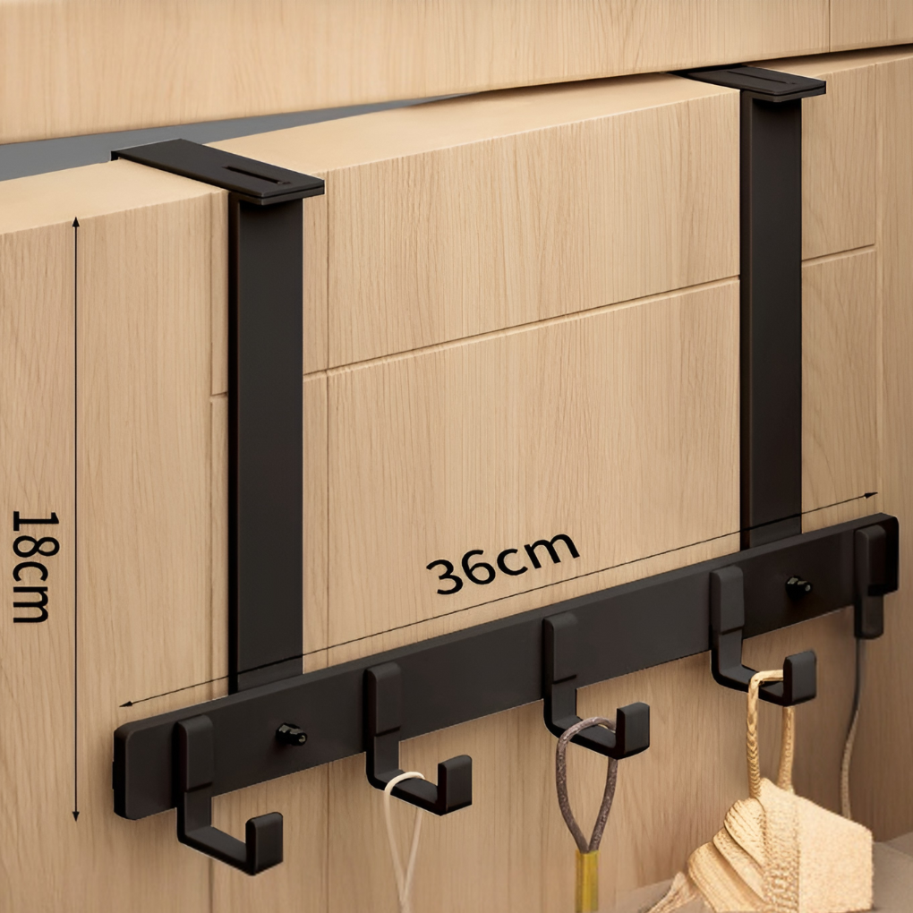 Wearclo | Over-the-Door Hook Rack with 6 Hooks