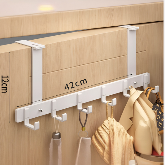 Wearclo | Over-the-Door Hook Rack with 6 Hooks