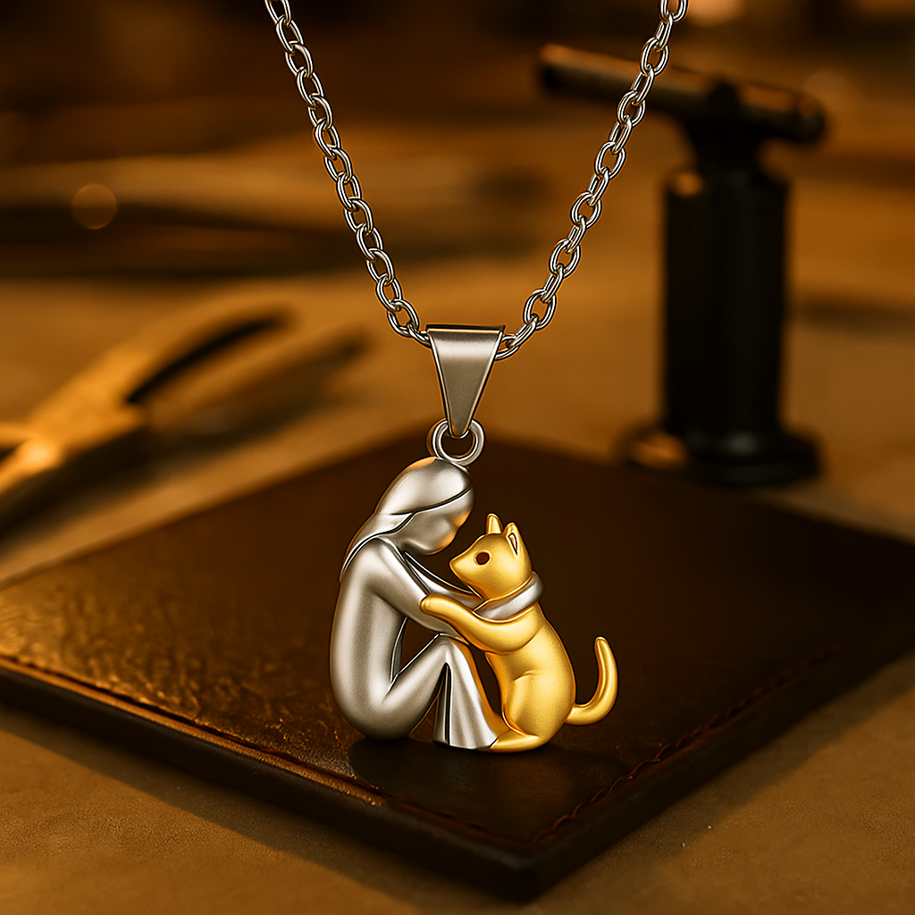 Wearclo | PawHeart Necklace – Jewelry for Dog Lovers with Paw Print