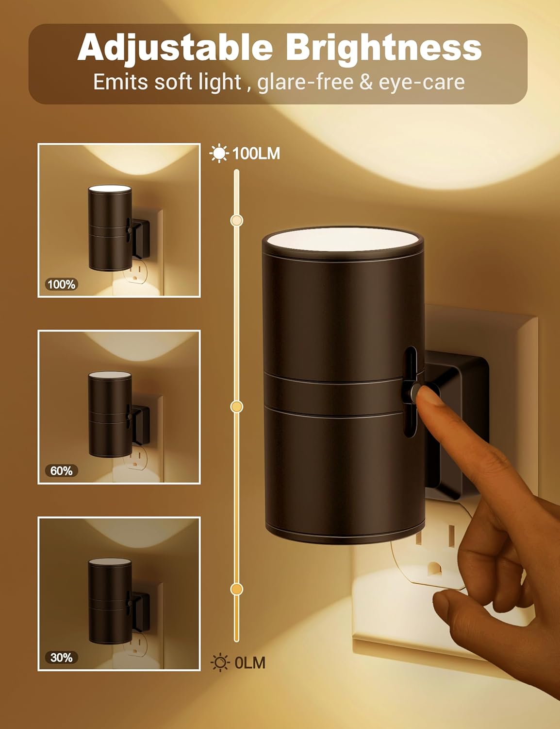 Wearclo | Plug-in LED Night Light with Dusk-to-Dawn Sensor