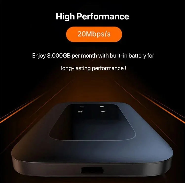 Wearclo | Portable 5G WiFi Router – High-Speed Mobile Wireless Internet Hotspot