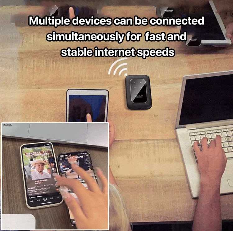 Wearclo | Portable 5G WiFi Router – High-Speed Mobile Wireless Internet Hotspot