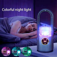 Wearclo | Portable Bladeless Fan with LED Display & Night Light