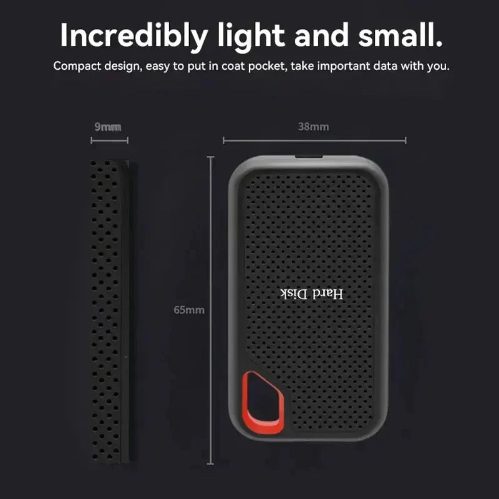 Wearclo | Portable External SSD Drive High Speed Data Transfer Shockproof Storage