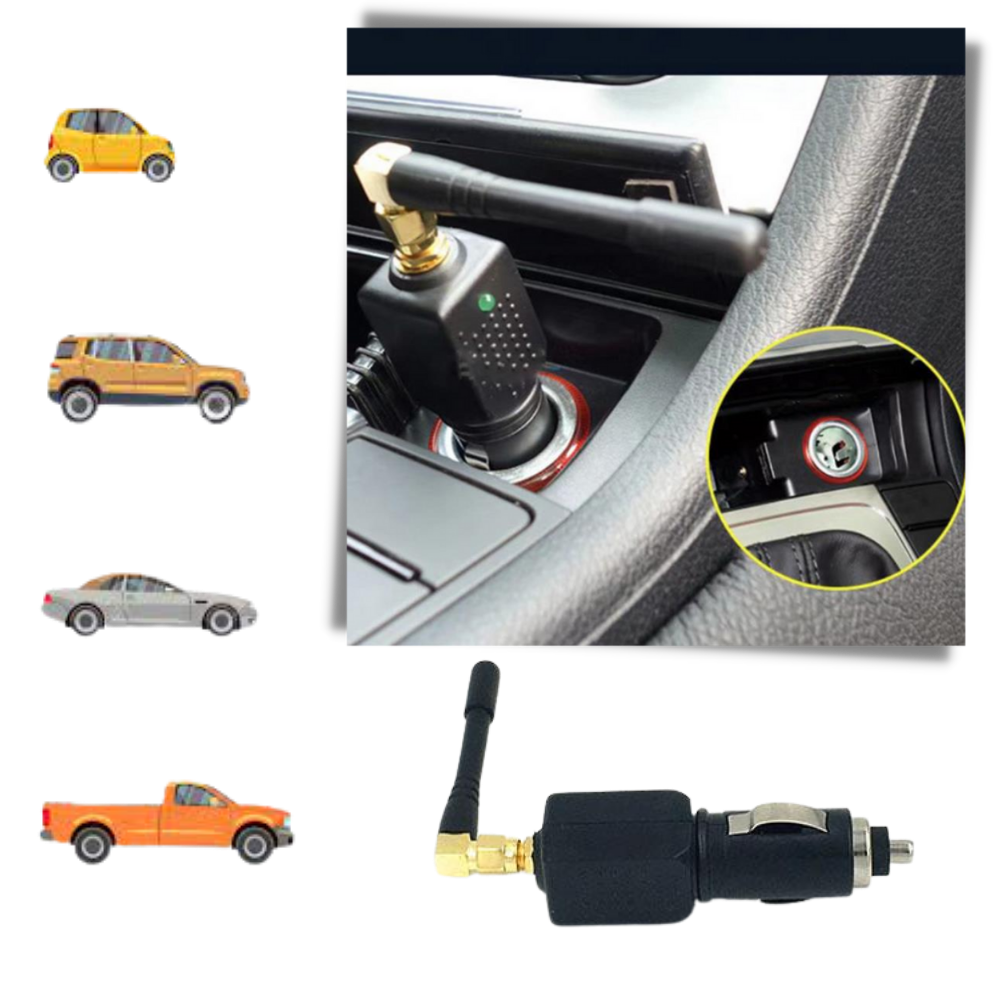 Wearclo | Portable GPS Signal Blocker for Car | 12V Lighter Powered Privacy Device