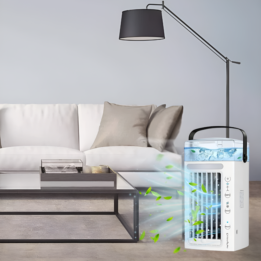 Wearclo | Portable Mini Air Cooler Fan with Geometric Design