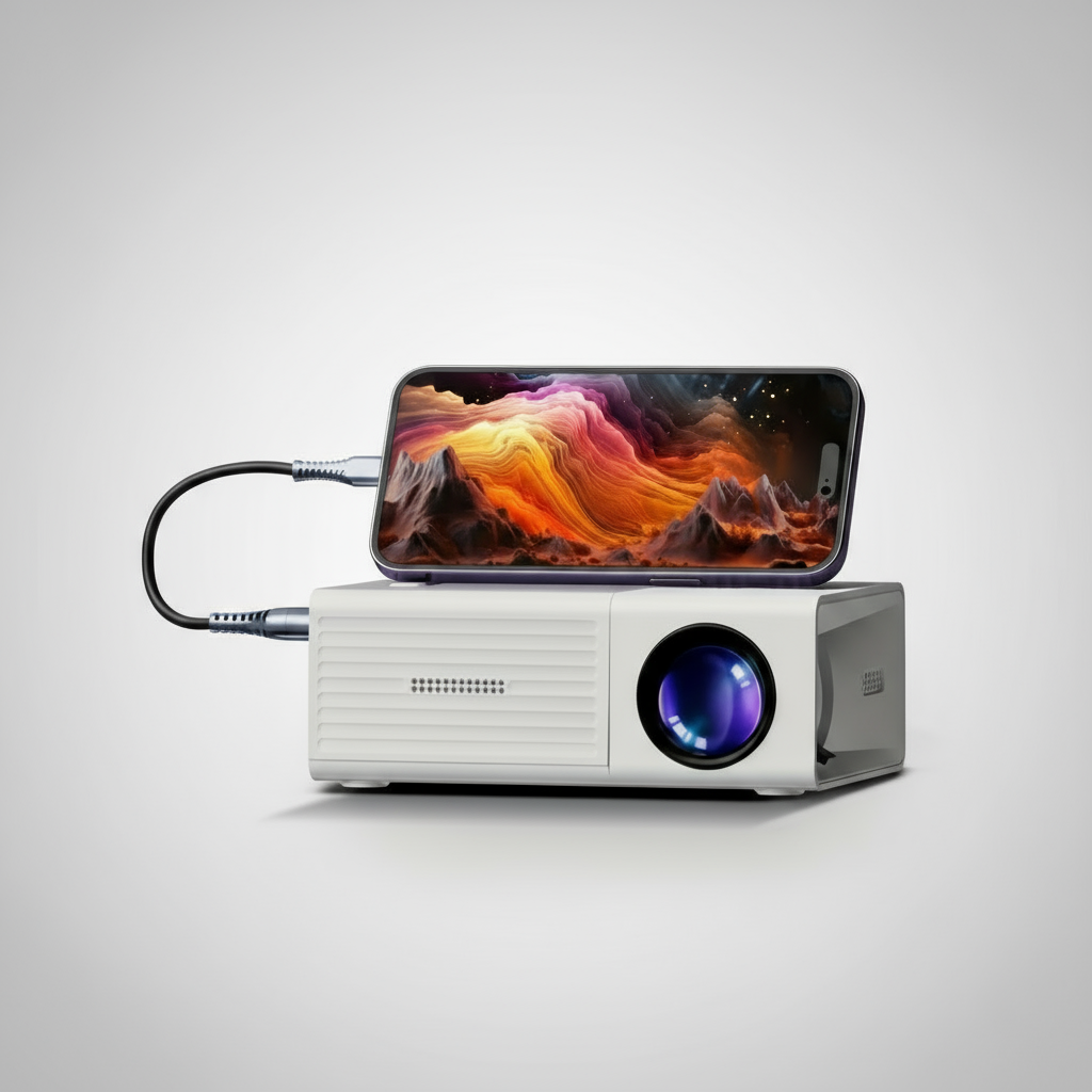 Wearclo | Portable Mini HD LED Projector Home Theater Outdoor 3000 Lumen