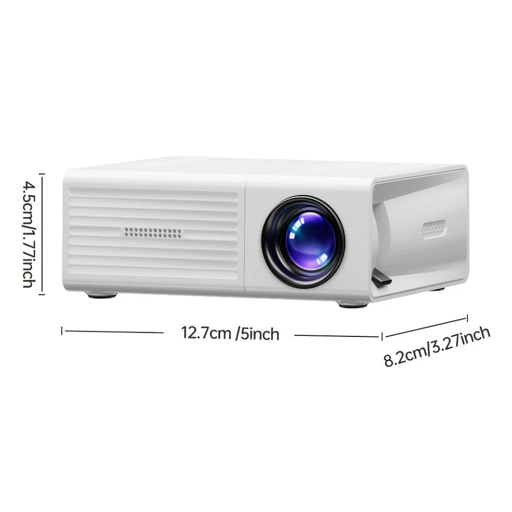 Wearclo | Portable Mini HD LED Projector Home Theater Outdoor 3000 Lumen