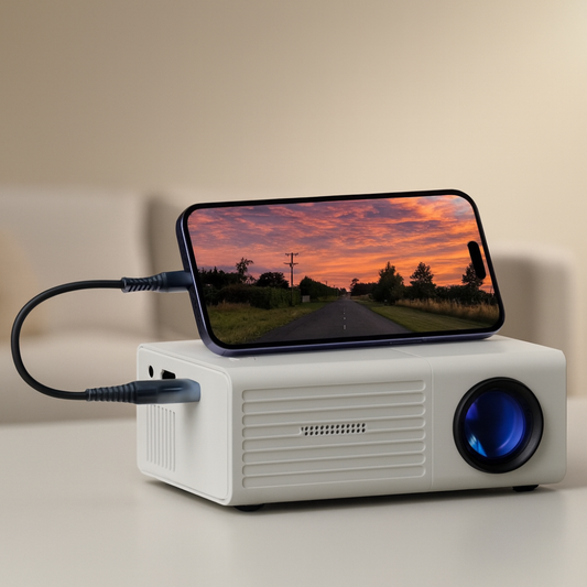 Wearclo | Portable Mini HD LED Projector Home Theater Outdoor 3000 Lumen