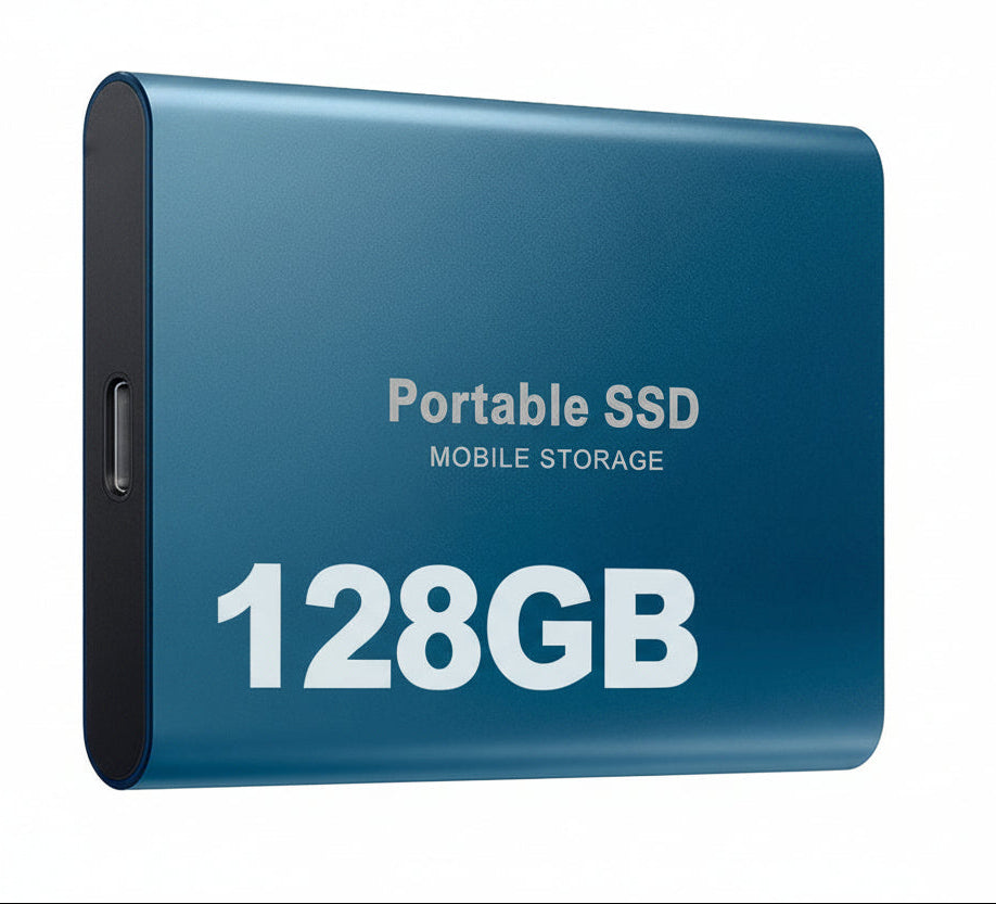 Wearclo | Portable SSD 128GB Hard Drive External Storage Compact Fast Best Quality