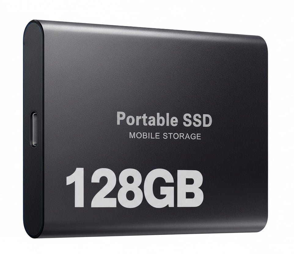 Wearclo | Portable SSD 128GB Hard Drive External Storage Compact Fast Best Quality