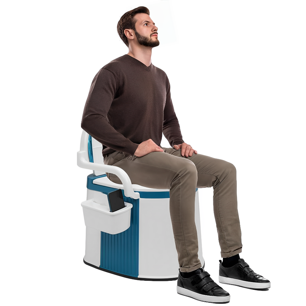 Wearclo | Portable Toilet with Armrests for Adults & Elderly