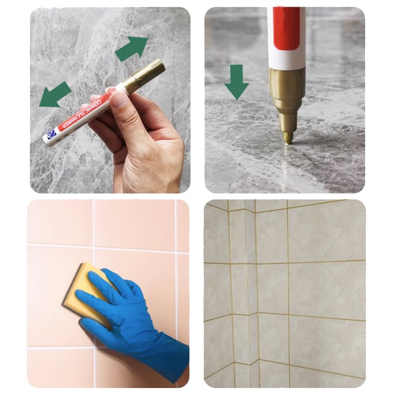 Wearclo | Professional Grout Pen for Ceramic Tiles | Anti-Mold Formula | Waterproof & Lightfast | Water-Based Ink | Includes Sealing Effect