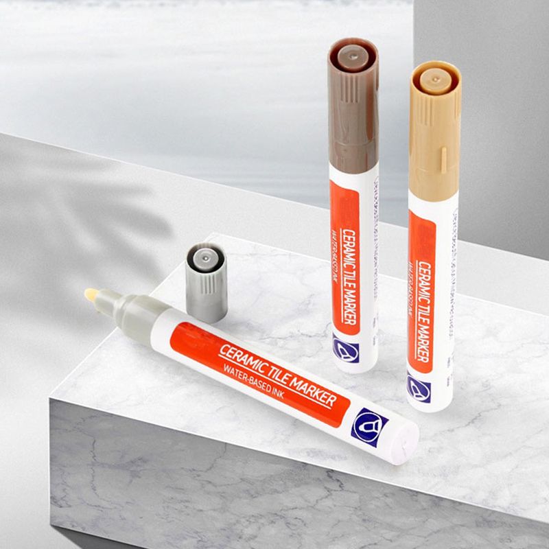 Wearclo | Professional Grout Pen for Ceramic Tiles | Anti-Mold Formula | Waterproof & Lightfast | Water-Based Ink | Includes Sealing Effect