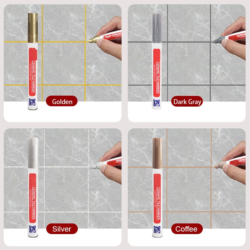 Wearclo | Professional Grout Pen for Ceramic Tiles | Anti-Mold Formula | Waterproof & Lightfast | Water-Based Ink | Includes Sealing Effect