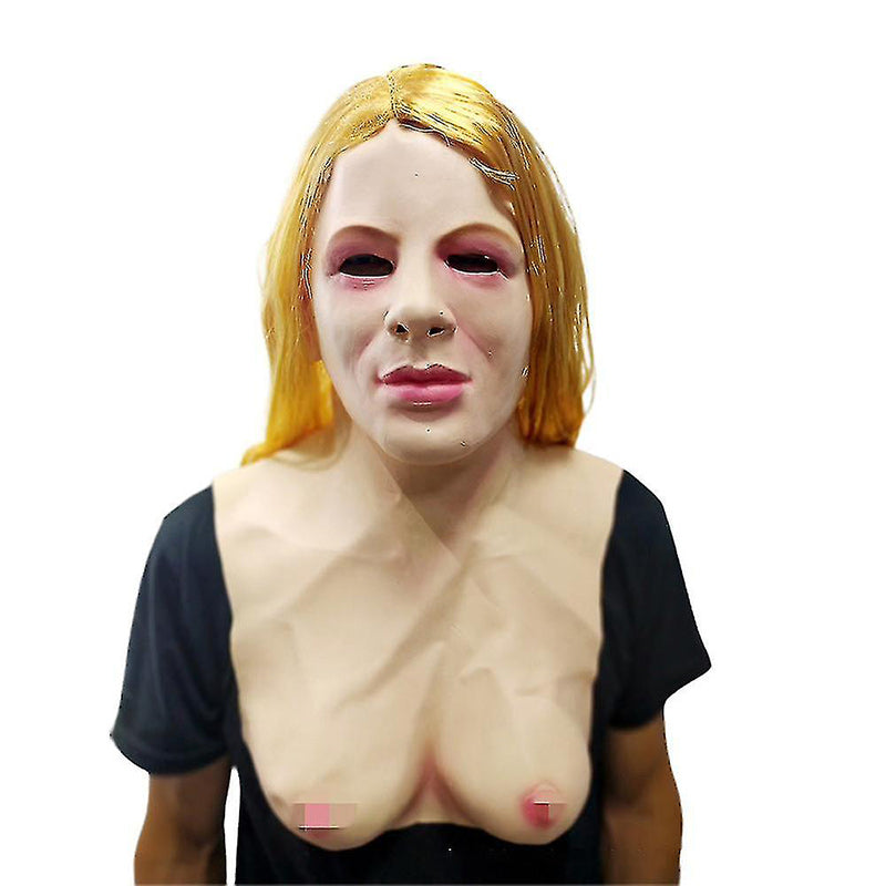 Wearclo | Realistic Latex Mask | Halloween Cosplay Costume | Full Face