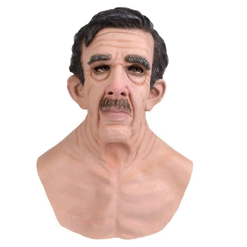 Wearclo | Realistic Latex Mask | Halloween Cosplay Costume | Full Face