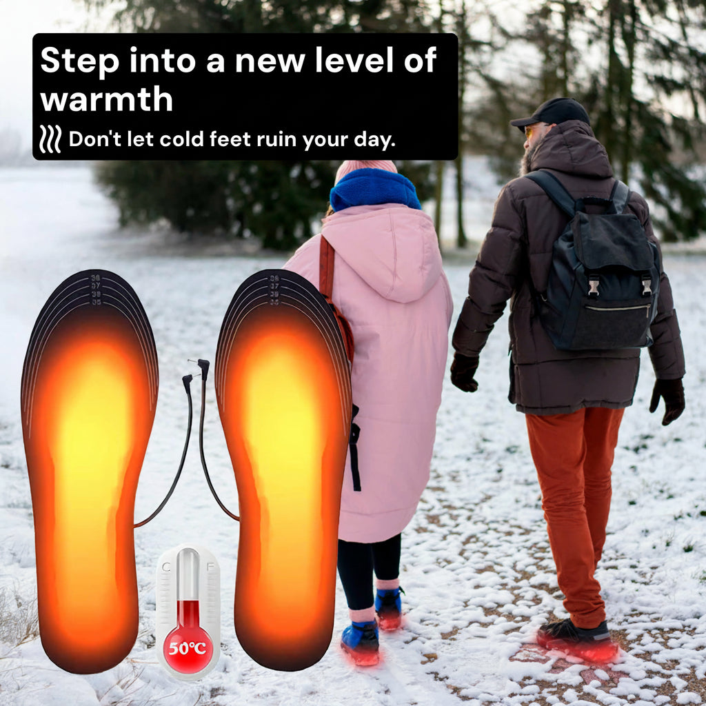 Wearclo | Rechargeable Heated Insoles UK – Best Thermal Shoe Inserts for Boots, Work Boots & Everyday Winter Comfort