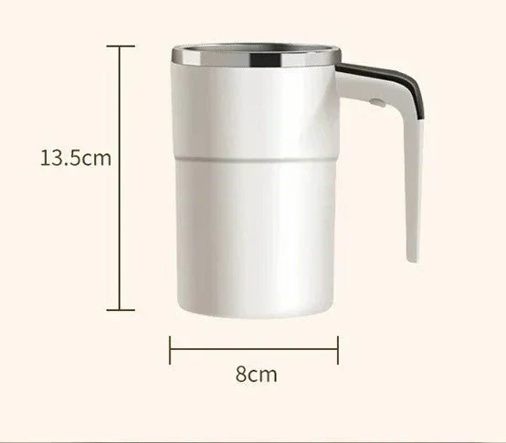 Wearclo | Rechargeable Self-Stirring Coffee Mug – Portable Electric Stainless Steel Mixer with Magnetic Rotation for Effortless Brewing