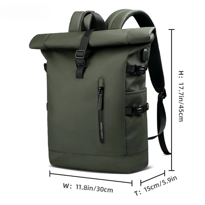 Wearclo | Roll-Top Bicycle Pannier Backpack