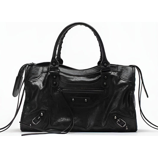 Wearclo | Salome Bag | Spacious Handbag in PU Leather | Black