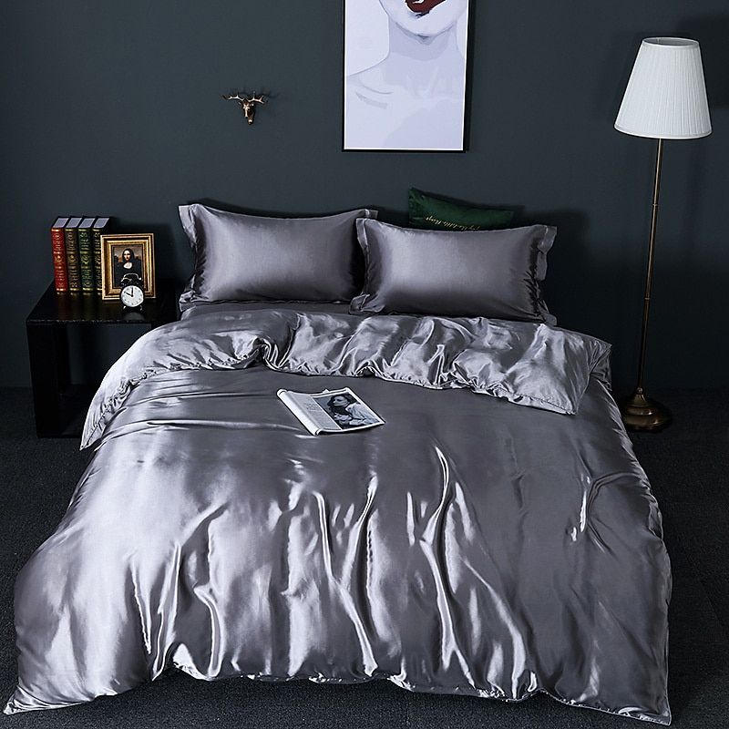 Wearclo | Satin Duvet Cover Set Smooth & Silky