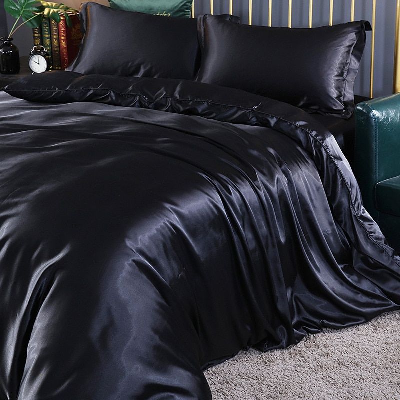 Wearclo | Satin Duvet Cover Set Smooth & Silky