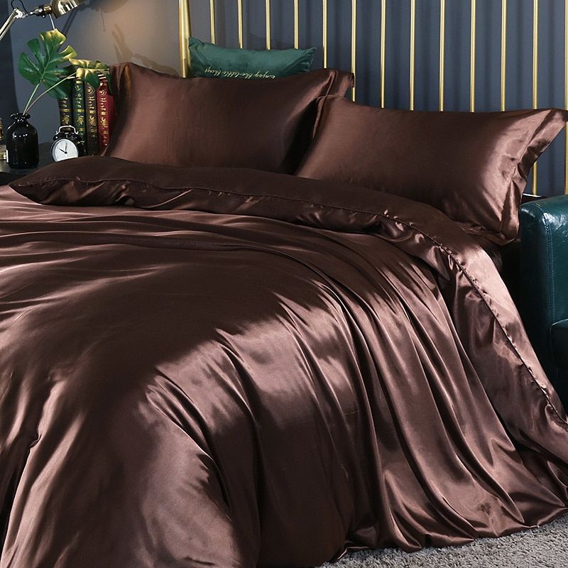 Wearclo | Satin Duvet Cover Set Smooth & Silky