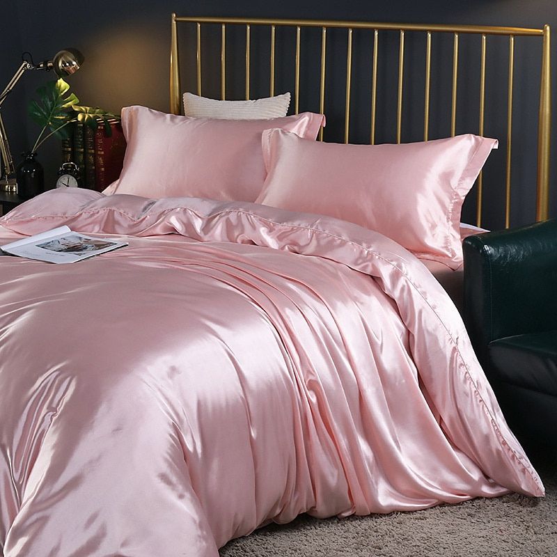 Wearclo | Satin Duvet Cover Set Smooth & Silky
