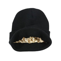 Wearclo | Satin Lined Knit Beanie - Winter Warmth & Hair Protection