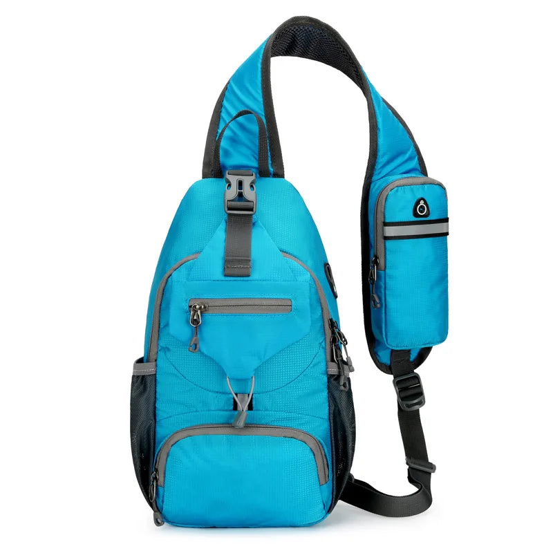 Wearclo | SecurePack | Anti-Theft Waterproof Multi-Pocket Shoulder Backpack – Lightweight Crossbody Travel Bag