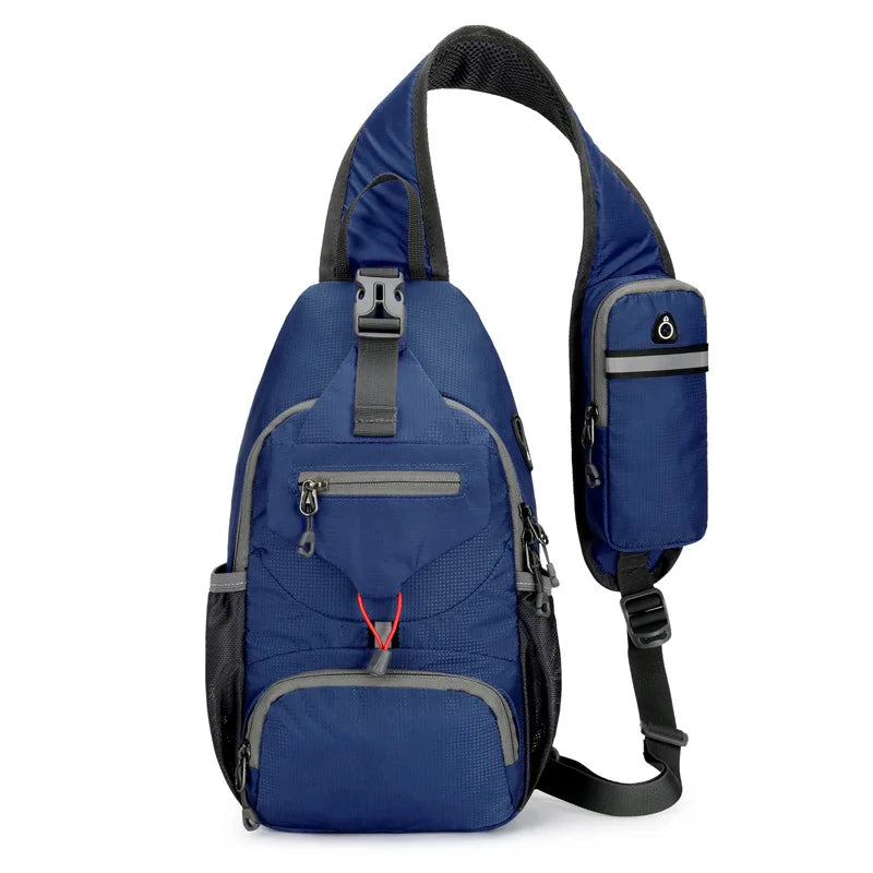 Wearclo | SecurePack | Anti-Theft Waterproof Multi-Pocket Shoulder Backpack – Lightweight Crossbody Travel Bag
