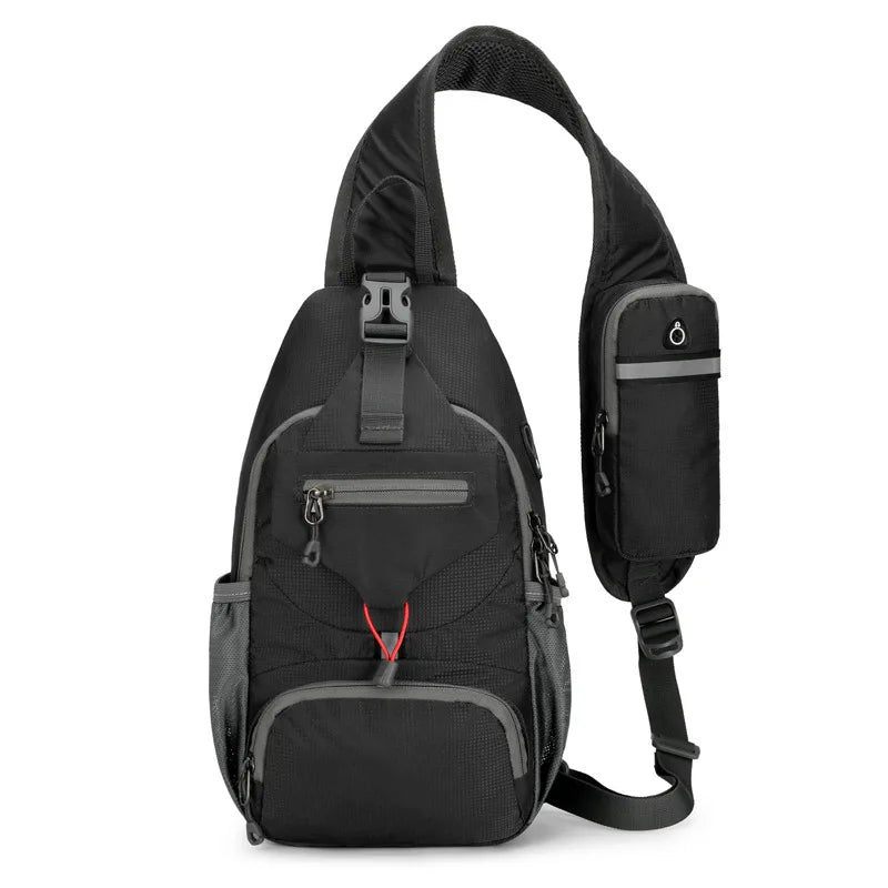 Wearclo | SecurePack | Anti-Theft Waterproof Multi-Pocket Shoulder Backpack – Lightweight Crossbody Travel Bag