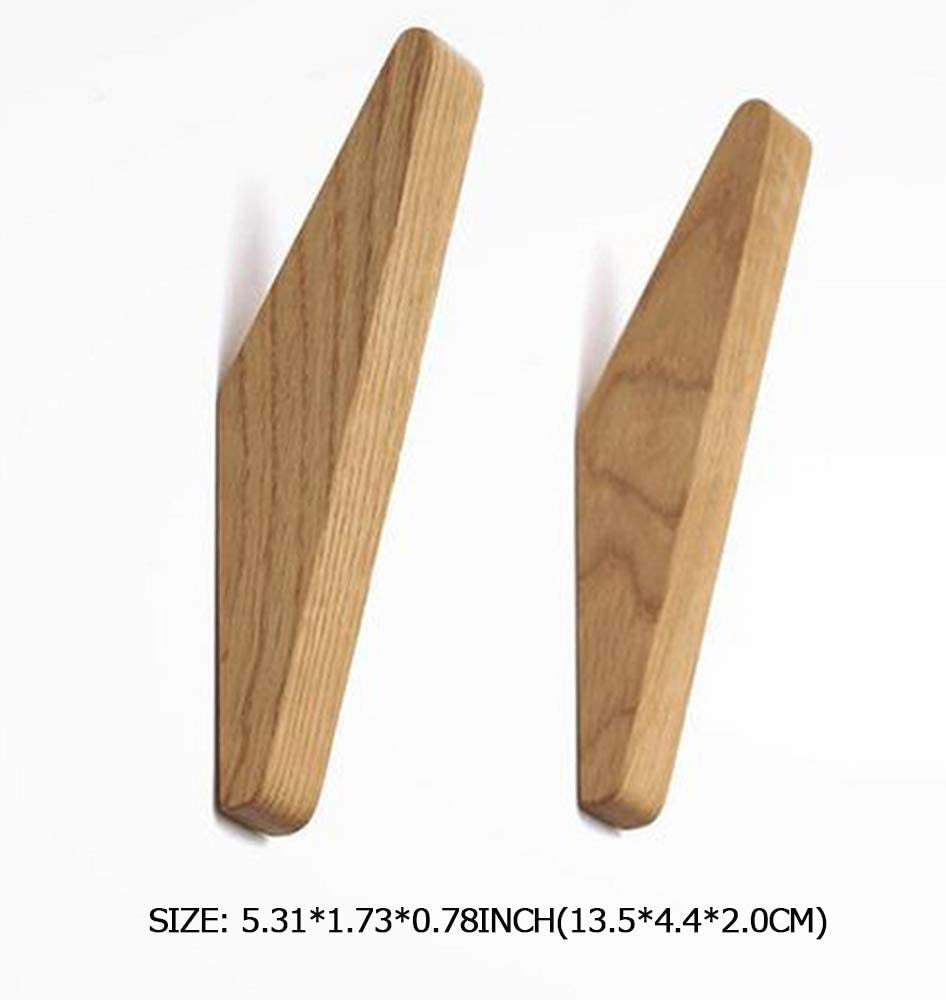 Wearclo | Set of Wall Hooks Nordhaak – 6 Minimalist Clothing Hooks Made of Solid Wood