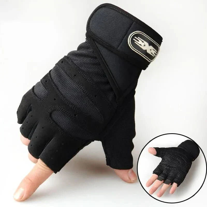 Wearclo | Shock-resistant training gloves with wrist support | For weight training, fitness & cycling