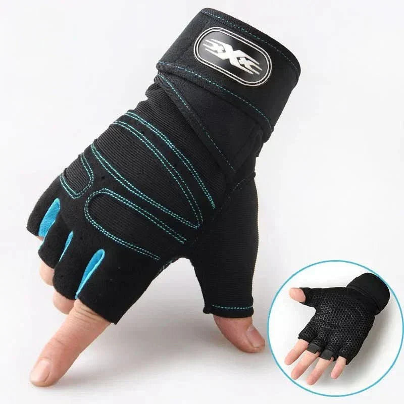 Wearclo | Shock-resistant training gloves with wrist support | For weight training, fitness & cycling