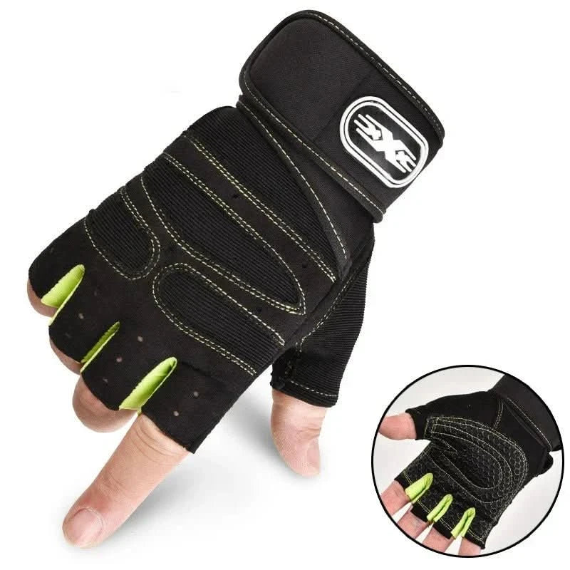 Wearclo | Shock-resistant training gloves with wrist support | For weight training, fitness & cycling