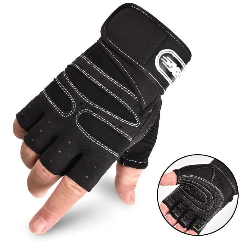 Wearclo | Shock-resistant training gloves with wrist support | For weight training, fitness & cycling