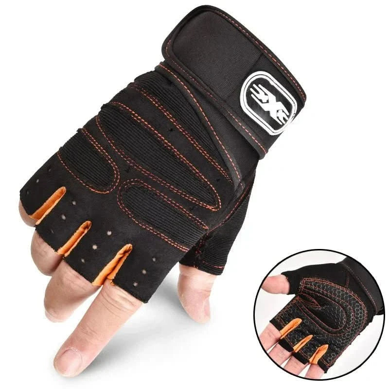 Wearclo | Shock-resistant training gloves with wrist support | For weight training, fitness & cycling