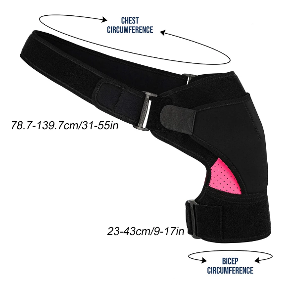 Wearclo | Shoulder support, compression sleeve, alleviates pain, dislocations and injuries