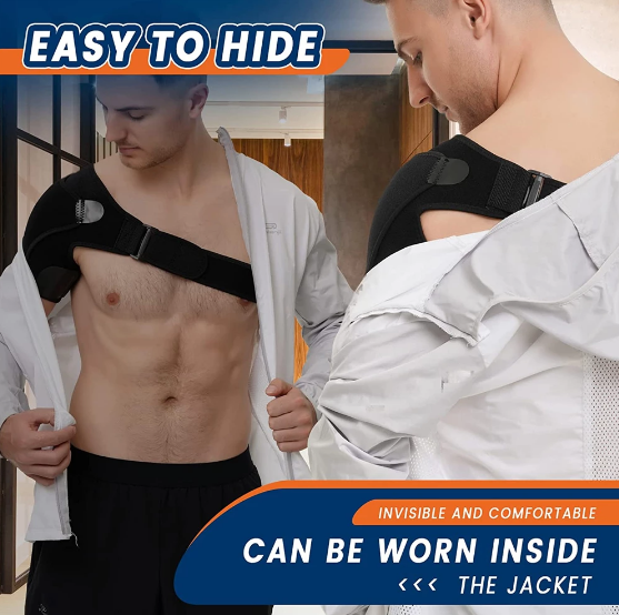 Wearclo | Shoulder support, compression sleeve, alleviates pain, dislocations and injuries