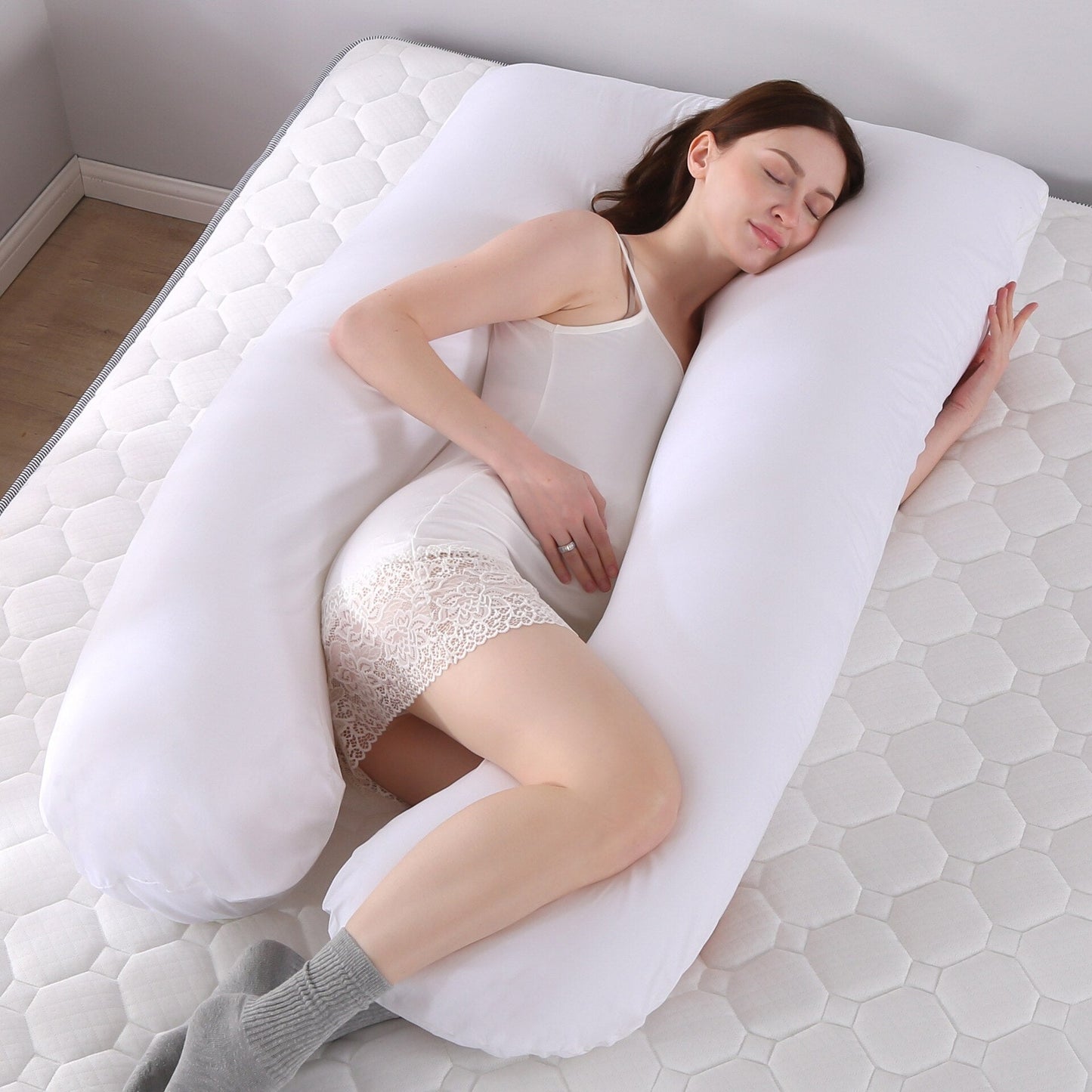 Wearclo | Side Sleeper Body Pillow | Ergonomic Full Body Support