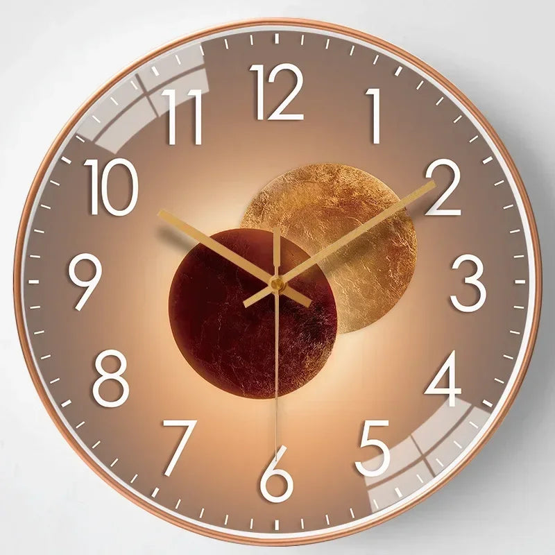 Wearclo | Silent Classic Wall Clock | Non-Ticking Elegant Timepiece for Bedroom & Office
