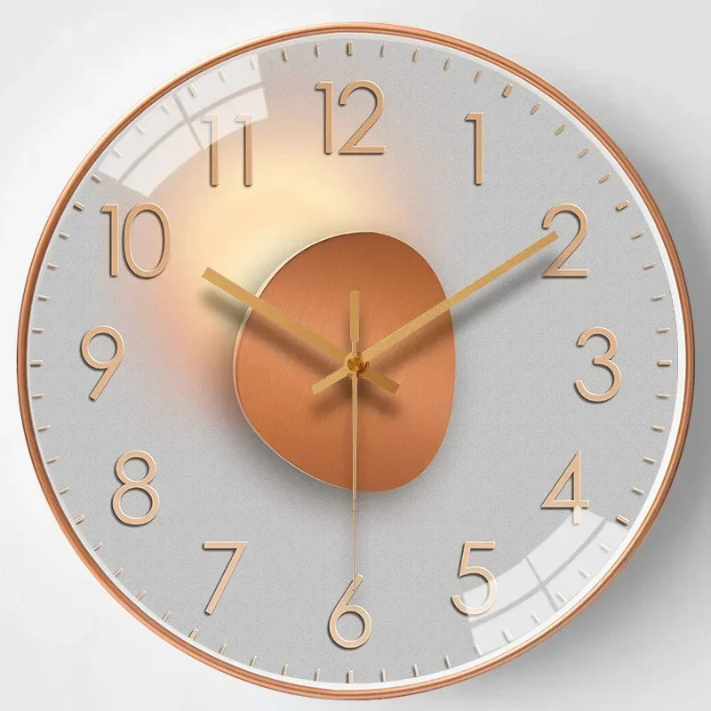 Wearclo | Silent Classic Wall Clock | Non-Ticking Elegant Timepiece for Bedroom & Office