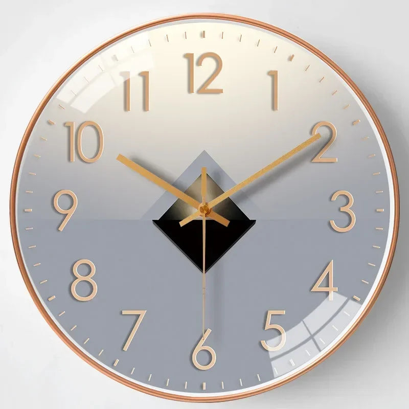 Wearclo | Silent Classic Wall Clock | Non-Ticking Elegant Timepiece for Bedroom & Office
