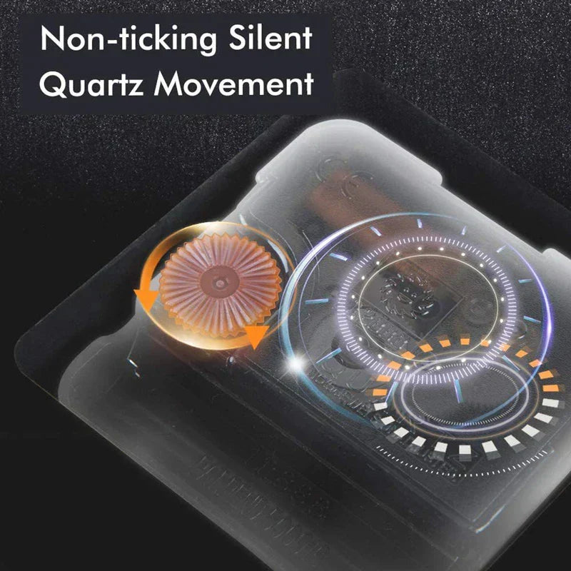Wearclo | Silent Wall Clock Made of Acrylic and Wood